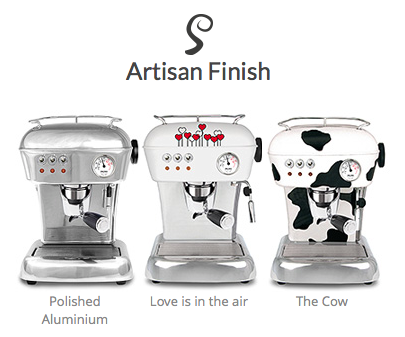 Dream Polished Aluminium The Cow Ascaso Espresso Machines