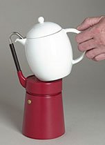 Caff&egrave; porcellana - stove-top espresso pot with porcelain jug