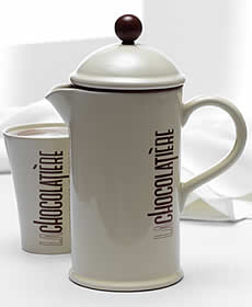  LaCafetiere La Chocolatiere 8 Cup Chocolate Drink Maker Gift  Set, 1 Pot and 2 Mugs, Cream: French Presses: Home & Kitchen